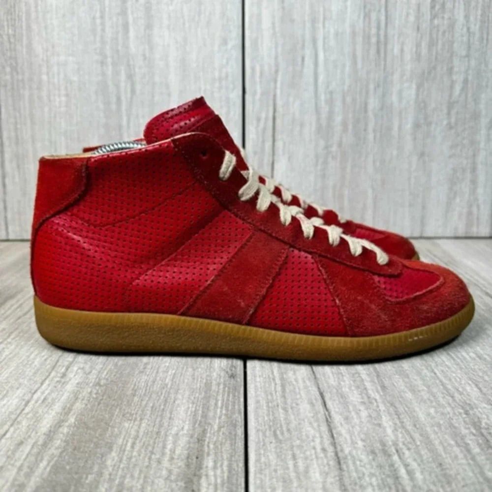 Maison Margiela Replica GAT Red Suede Leather Womens Size 10 Mens Size 7 EUR 40